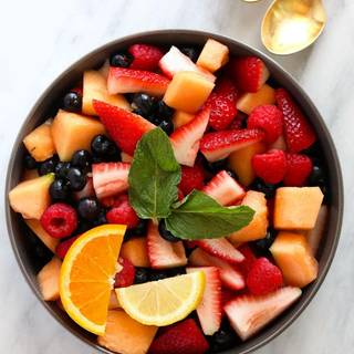 Summer fruit salad wallpaper