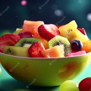 Summer fruit salad wallpaper