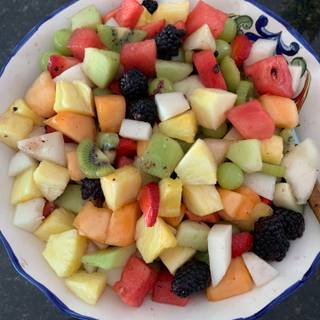 Summer fruit salad wallpaper