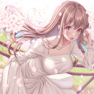 Moe anime girls wallpaper