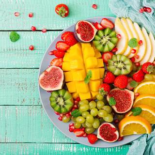 Summer fruit salad wallpaper