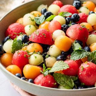 Summer fruit salad wallpaper