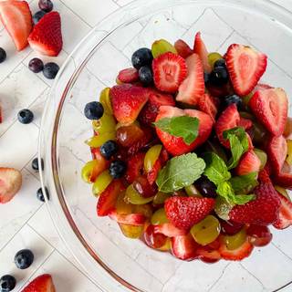 Summer fruit salad wallpaper