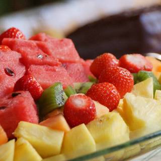 Summer fruit salad wallpaper