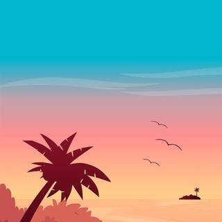 iPhone 13 Mini summer wallpaper
