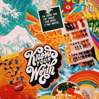 Summer iPhone collage wallpaper