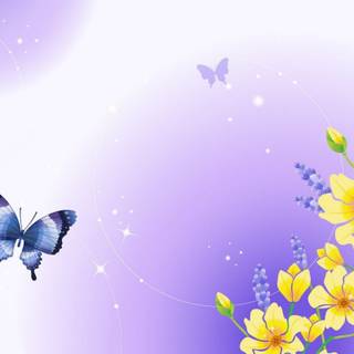 Springtime cartoon flower wallpaper