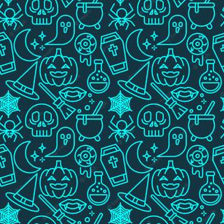 Halloween colorful wallpaper
