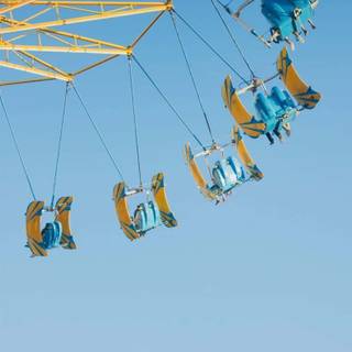 Aesthetic blue summer wallpaper