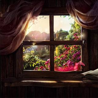 Cabin spring phone wallpaper