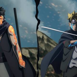 Kawaki and Boruto wallpaper