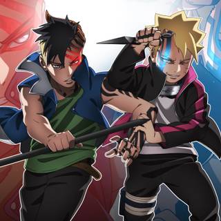 Kawaki and Boruto wallpaper