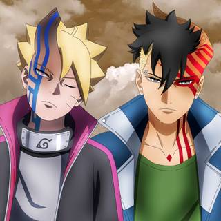 Kawaki and Boruto wallpaper
