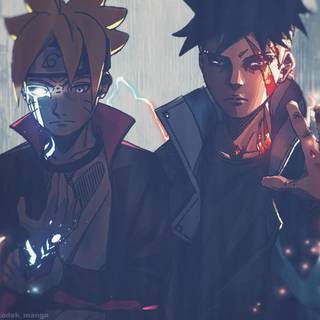 Kawaki and Boruto wallpaper
