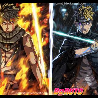 Kawaki and Boruto wallpaper