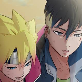 Kawaki and Boruto wallpaper