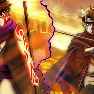 Kawaki and Boruto wallpaper