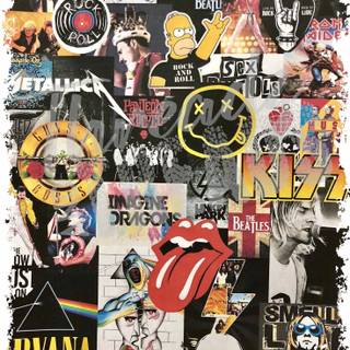 Vintage rock wallpaper