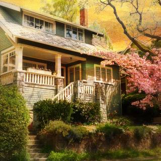 Vintage spring desktop wallpaper