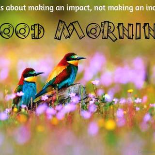 Spring good morning wallpaper