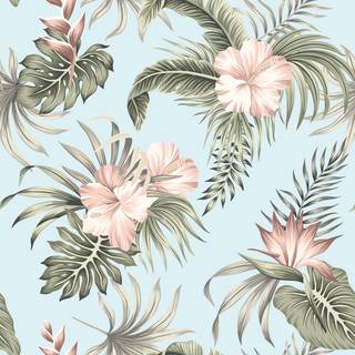 Vintage summer flower wallpaper