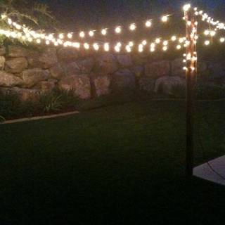 Summer party lights wallpaper