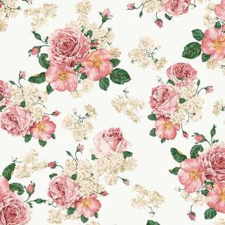 Vintage summer flower wallpaper
