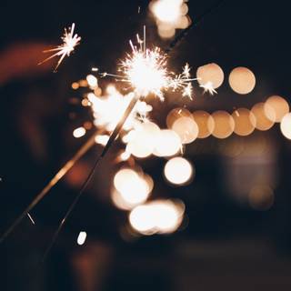 Summer party lights wallpaper