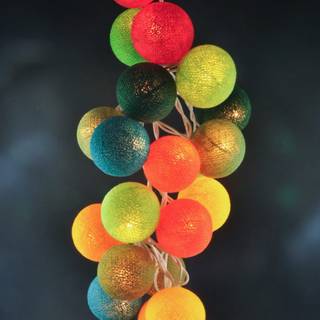 Summer party lights wallpaper