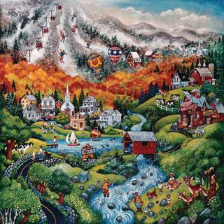 Country springtime wallpaper