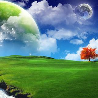 Country springtime wallpaper