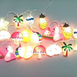 Summer party lights wallpaper