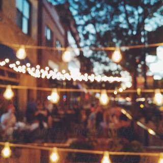 Summer party lights wallpaper