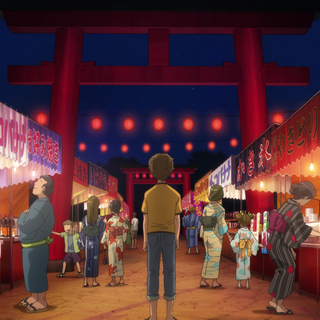 Japanese summer festival night wallpaper