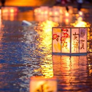 Japanese summer festival night wallpaper