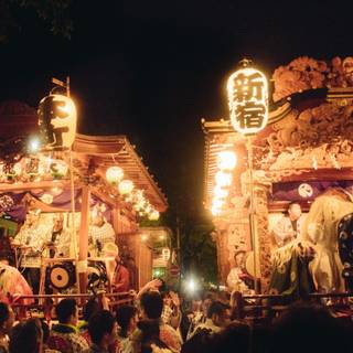 Japanese summer festival night wallpaper