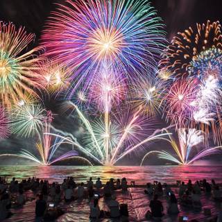 Japanese summer festival night wallpaper