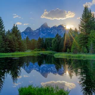Spring Teton National Park wallpaper