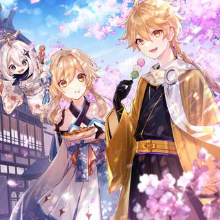 Spring anime PC wallpaper