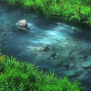 River anime wallpaper