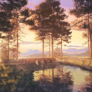 River anime wallpaper