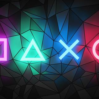 Neon controller wallpaper