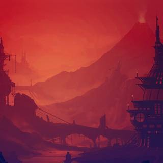 River anime wallpaper