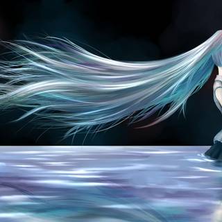 River anime wallpaper