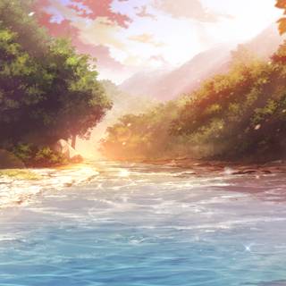 River anime wallpaper