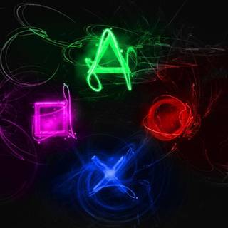 Neon controller wallpaper