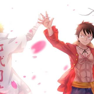 Naruto x Luffy wallpaper