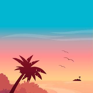 Summer vibes beach wallpaper