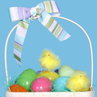 Spring basket wallpaper