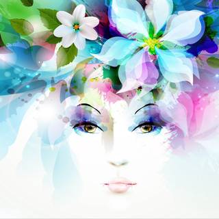 Spring illustration 4k wallpaper